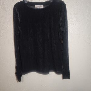 Tempted Black Velvet Women's Blouse